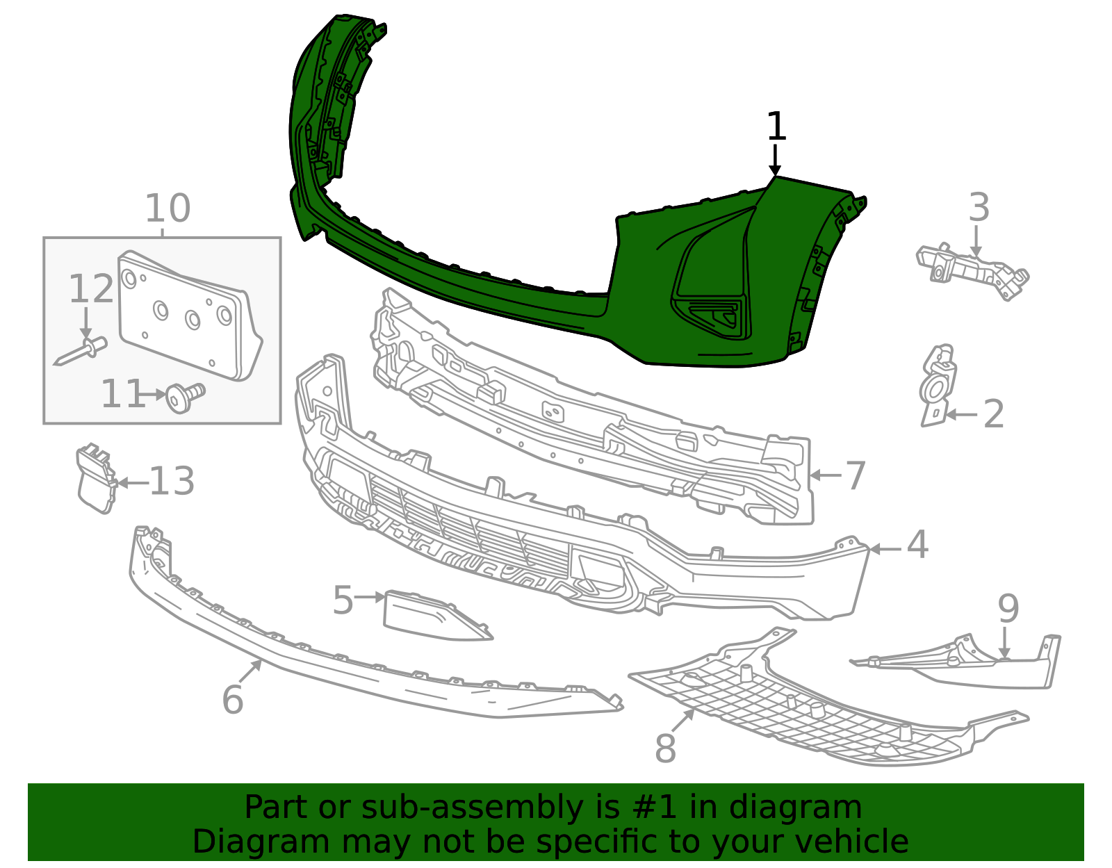2025-2026 Chevrolet Equinox Fascia Pkg 26594485 GM | GMPartsDirect.com