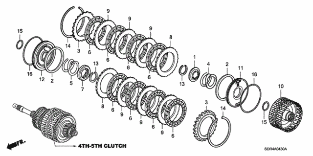 AT Clutch (4th-5th) for 2007 Honda Accord #0