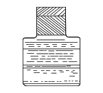 7430A059 - Body: Caution Label for Mitsubishi: Eclipse, Eclipse Cross, Endeavor, Galant, Lancer, Mirage, Mirage G4, Outlander, Outlander PHEV, Outlander Sport Image