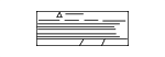 7430A540 - Body: Caution Label for Mitsubishi Image