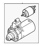 6M911024 - Electrical: Starter for Audi: A6 allroad, A6 Quattro, A7 Sportback, A8 Quattro, Q7, Q8, RS Q8, RS6 Avant, RS7 Sportback, S6, S7 Sportback, S8, SQ7, SQ8 Image