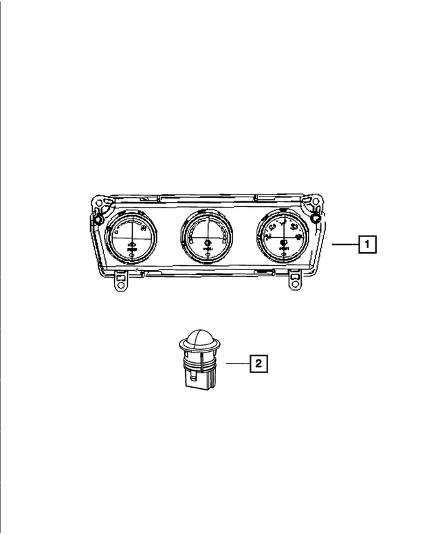 68194005AC - : A/C And Heater Control, US for Mopar Image