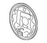 15839049 - Brakes: Backing Plate for Chevrolet: Cobalt, HHR, Malibu | Pontiac: G5 | Saturn: Ion Image