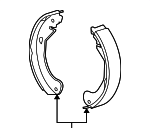 18038582 - : Brake Shoes for Chevrolet: Malibu Image