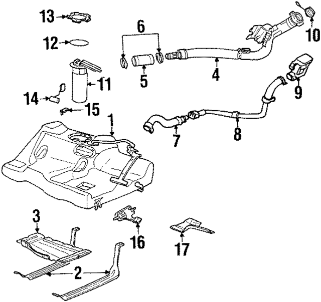 21007370 - : Fuel Tank for Saturn: SC1, SC2, SL, SL1, SL2, SW1, SW2 Image