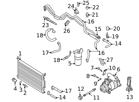 Hoses & Pipes for 2010 Audi A8 Quattro #1