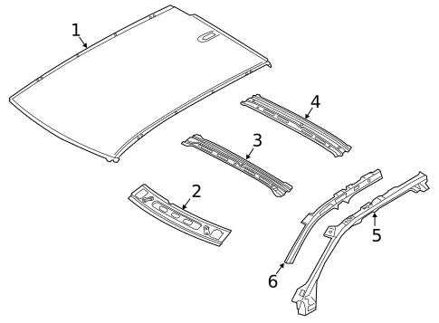 Roof & Components for 2021 Volvo XC40 #0