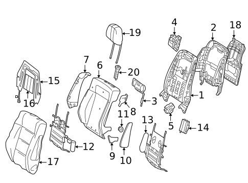 Front Seat Components for 2007 Mercedes-Benz R 63 AMG&reg; #2
