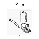 28140J5350 - Engine: Air Hose for Kia: Stinger Image