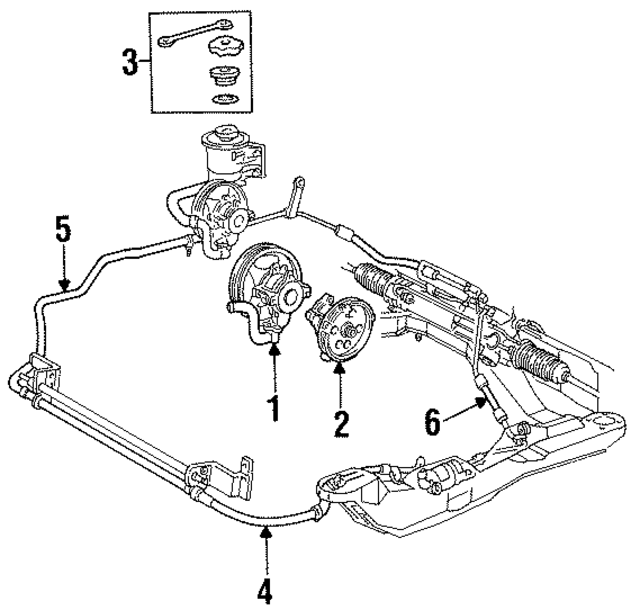 F8DZ3A713AC - : Power Steering Return Hose for Ford Image