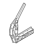 41217111317 - Body: Hinge Pillar for BMW: 525i, 525xi, 528i, 528i xDrive, 528xi, 530i, 530xi, 535i, 535i xDrive, 535xi, 545i, 550i, M5 Image