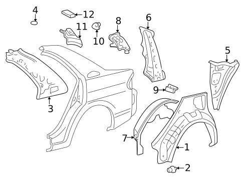 Inner Structure for 2001 Toyota Prius #0