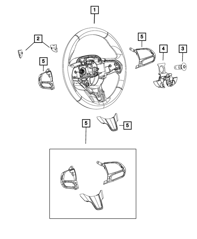 « 7NC01DX9AA –  : Direction Volant pour Mopar Image »