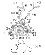 6104336AA - Cooling: Hex Flange Head Screw for Mopar Image