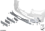 51119853927 - : Grille Center Front Lower for BMW Image
