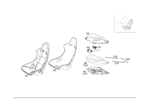 Left Seat for 2014 Mercedes-Benz SLS AMG #0