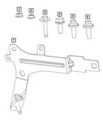 6506080AA - Electrical: Hex Head Screw for Mopar Image