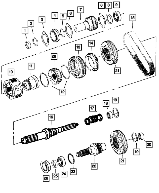 « 5072458AA – Transfer Case Model 243 [DH5] : Pignon D`entrée Palier pour Mopar Image »