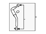 25450T1150 - Cooling System: Overflow Hose for Hyundai Image