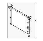 25310T1100 - Cooling System: Radiator Assembly for Hyundai Image