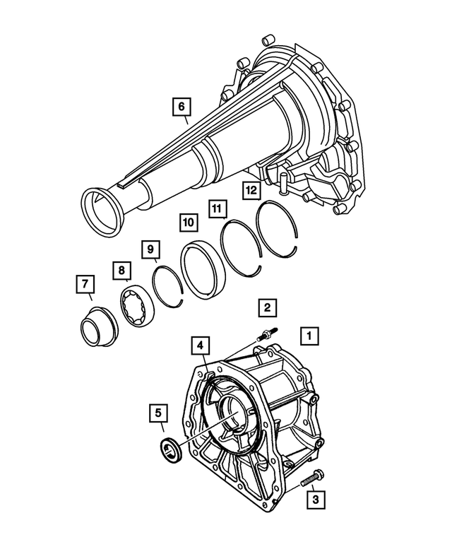 52104357AA - Automatic Transmission Multi-Speed: Transfer Case Adapter for Mopar Image