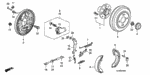 43171S04013 - Chassis: SPRING A, BRAKE SHOE RETURN for Honda Image