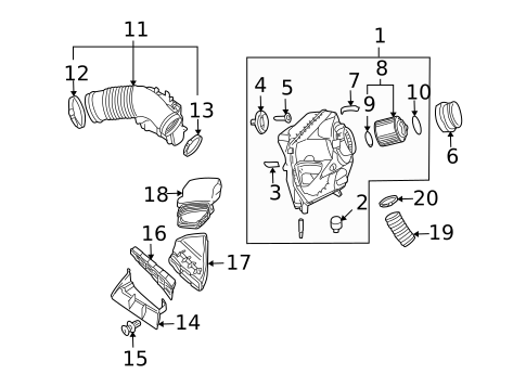 Air Intake for 2009 Audi A6 Quattro #0