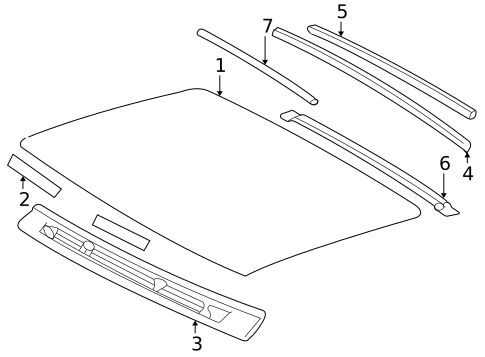 Roof & Components for 2003 Chevrolet S10 #1