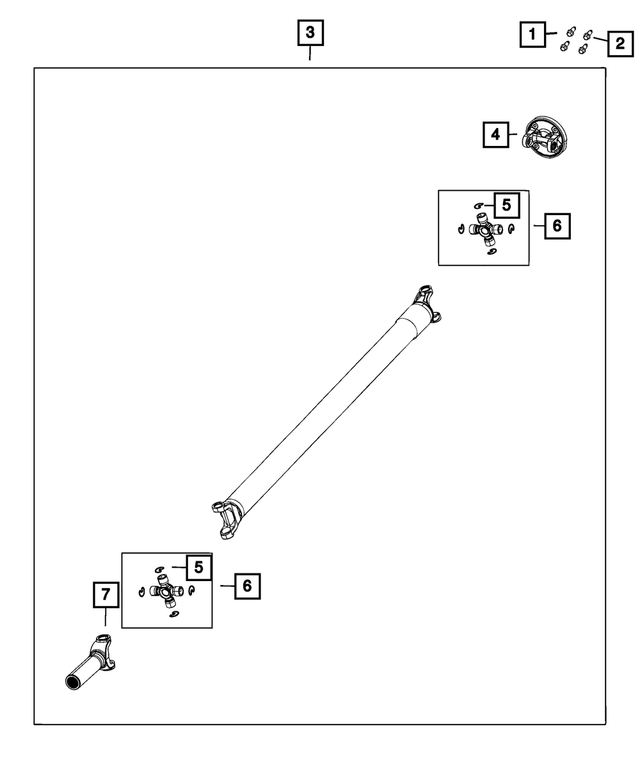 « 68649143AC – Differential and Drive Line : Entraînement Arbre pour Mopar Image »
