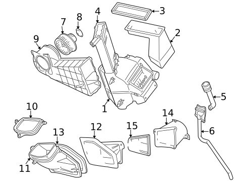 Heater for 1997 Volkswagen EuroVan #0