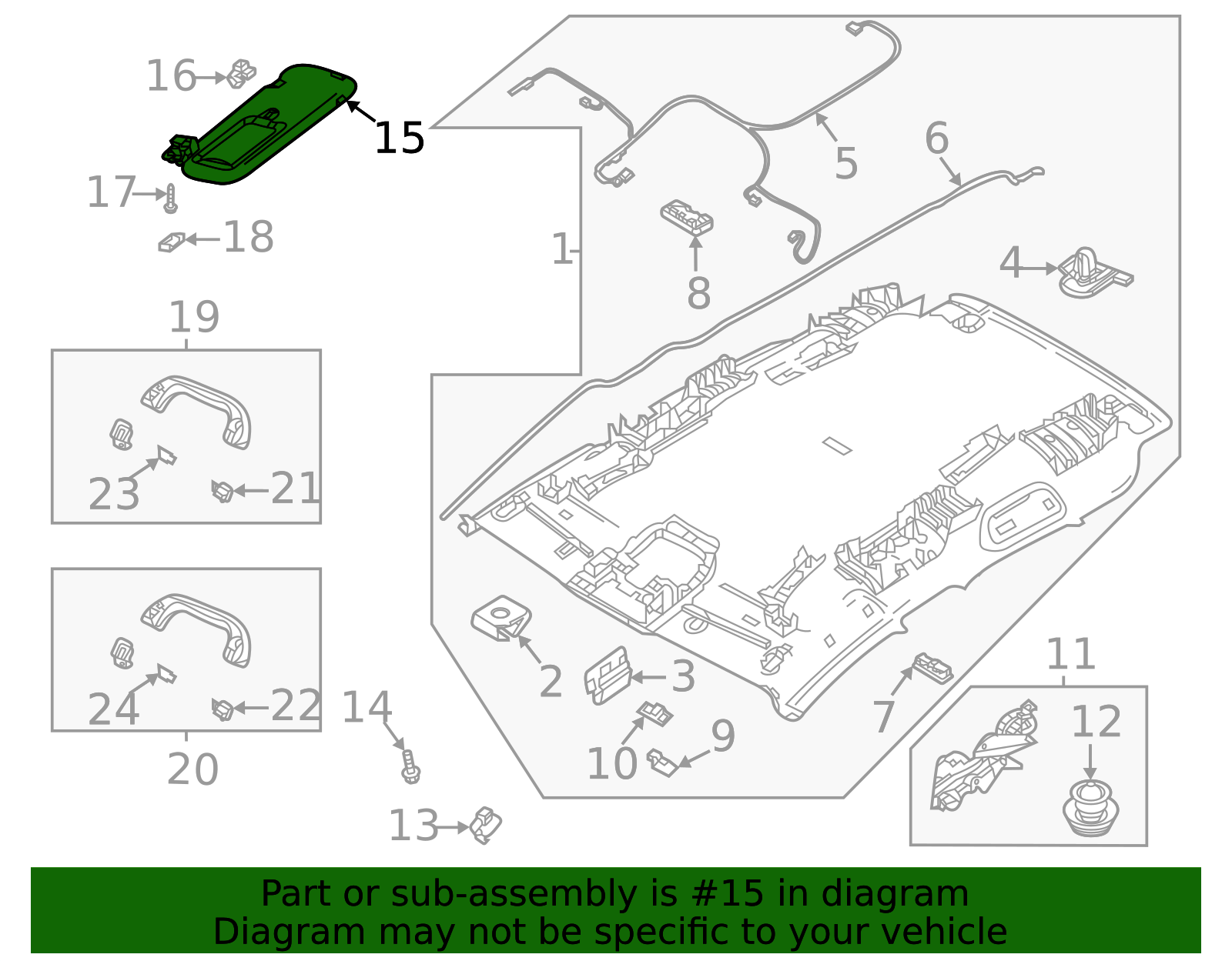 2019-2025 Mazda Sun-Visor BCJL-69-270E-75 | OEM Parts Online