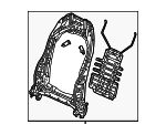 81125T20A61 - Body: Seat Back Frame for Honda Image