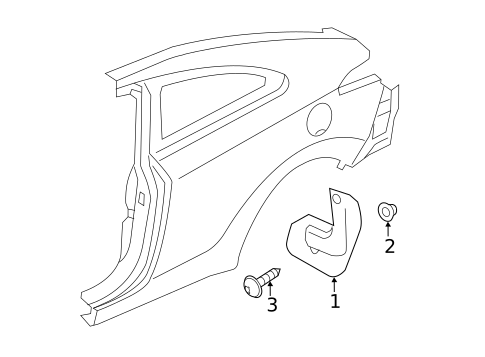 Exterior Trim - Quarter Panel for 2013 Hyundai Elantra Coupe #0