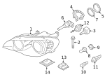 7147224227 - Electrical: Headlamp Assembly Screw for BMW Image