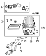 4891892AB - Fuel: Clean Air Hose for Mopar Image image