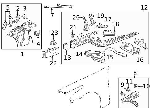 Structural Components & Rails for 2019 Cadillac CTS #0