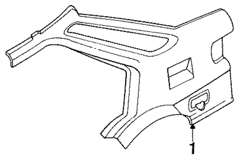 Quarter Panel & Components for 1993 Ford Escort #1