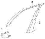 83111SM4A00ZB - Body: Kick Panel Trim for Honda: Accord Image