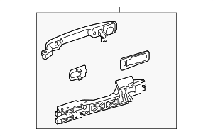 80607ZN54B - : Exterior Door Handle for Nissan: Altima Image