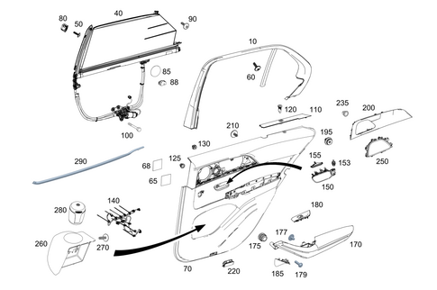 Door Paneling for 2024 Mercedes-Benz GLS580 #0