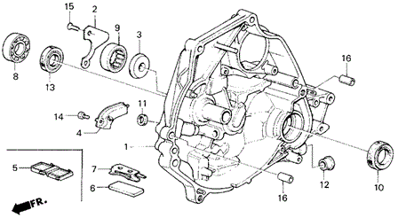 MT Clutch Housing for 1984 Honda Civic #0