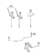 6ZZ66MBJAA - : Base Cable And Bracket Antenna for Jeep: Cherokee Image