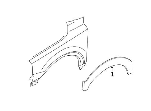 Exterior Trim - Fender for 2003 Volvo XC90 #1