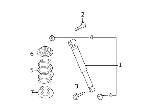 Shocks & Components for 2014 Nissan Rogue Select #1