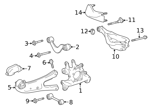 Rear Suspension for 2015 Lexus RX350 #1