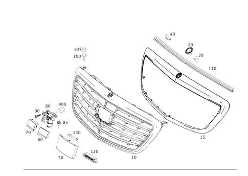 Radiator Grill for 2019 Mercedes-Benz S63 AMG #0