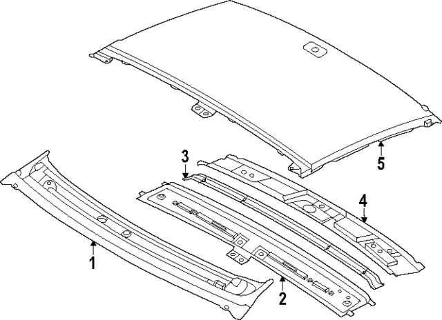 67172KL000 - : Roof Bow for Hyundai Image