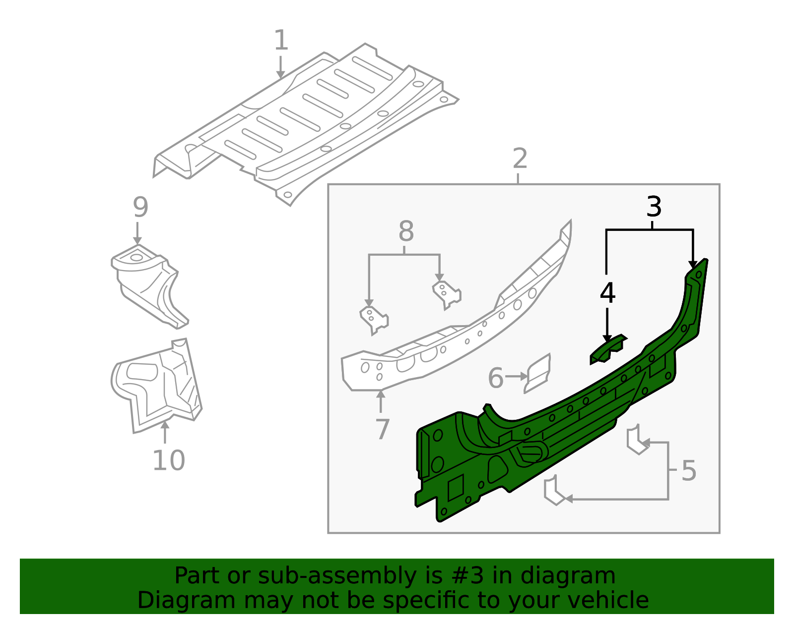 B33D-70-75XE - Rear Body Panel - 2004-2009 Mazda 3 | Mazda Parts