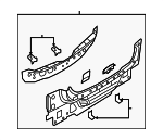 B33D70750G - Body: Rear Panel Assembly for Mazda: 3 Image