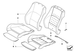 52107140451 - Seats: Thigh Support Upholstery for BMW Image